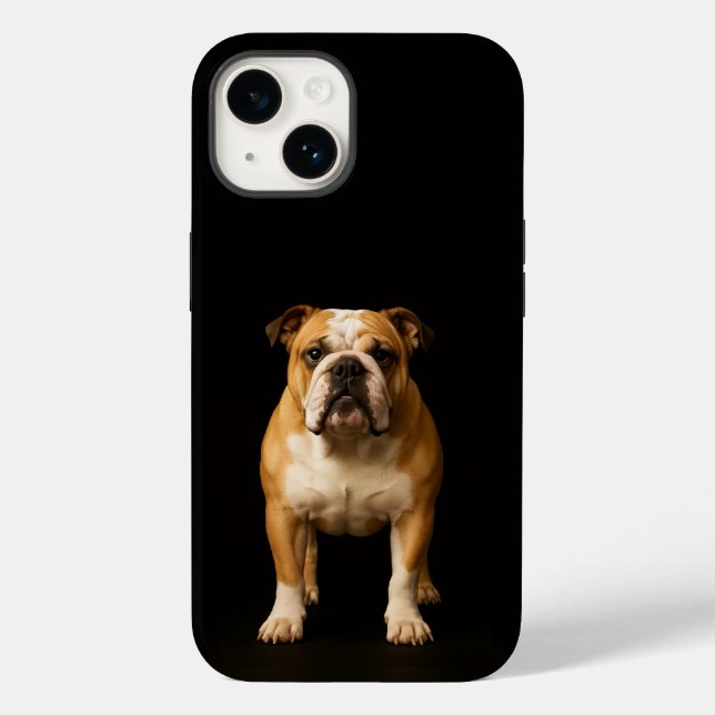 Black 4 Luxe iPhone 14 Mate, Stamina Bulldog Case-Mate iPhone 14 Hülle (Rückseite)