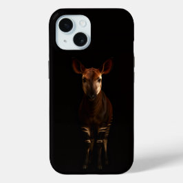 Black 4 Luxe iPhone 15 Case, Forest Okapi Case-Mate iPhone Hülle