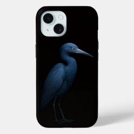 Black 4 Luxe iPhone 15 Case, Little Blue Heron Case-Mate iPhone Hülle