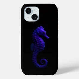 Black 4 Luxe iPhone 15 Case-Mate, Violet Seahorse Case-Mate iPhone Hülle