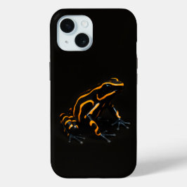 Black 4 Luxe iPhone 15 Mate, Black Orange Frog Case-Mate iPhone Hülle