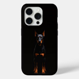 Black 4 Luxe iPhone 15 Pro Mate, Guardian Doberman Case-Mate iPhone Hülle