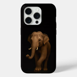 Black 4 Luxe iPhone 15 Pro Mate, Indian Elephant Case-Mate iPhone Hülle