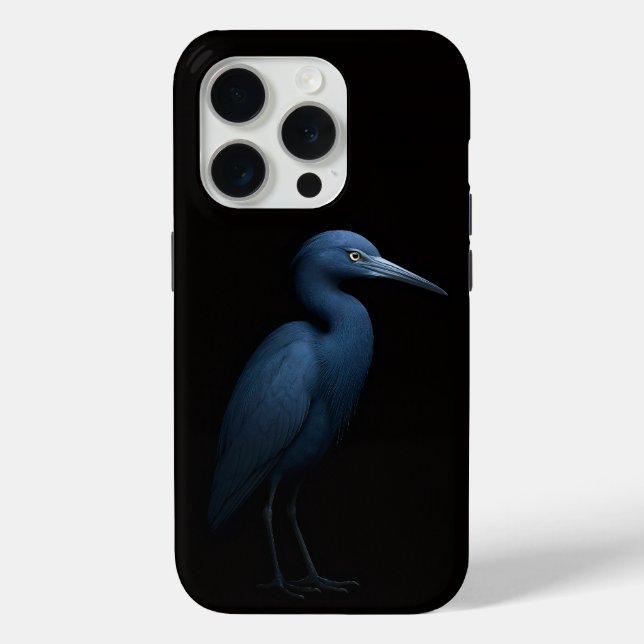 Black 4 Luxe iPhone 15 Pro Mate, Little Blue Heron Case-Mate iPhone Hülle (Rückseite)
