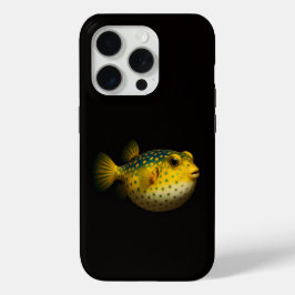 Black 4 Luxe iPhone 15 Pro Mate, Yellow Putterfish Case-Mate iPhone Hülle