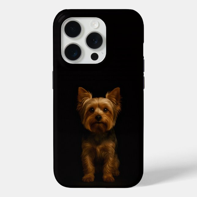 Black 4 Luxe iPhone 15 Pro Mate Yorkshire Terrier Case-Mate iPhone Hülle (Rückseite)