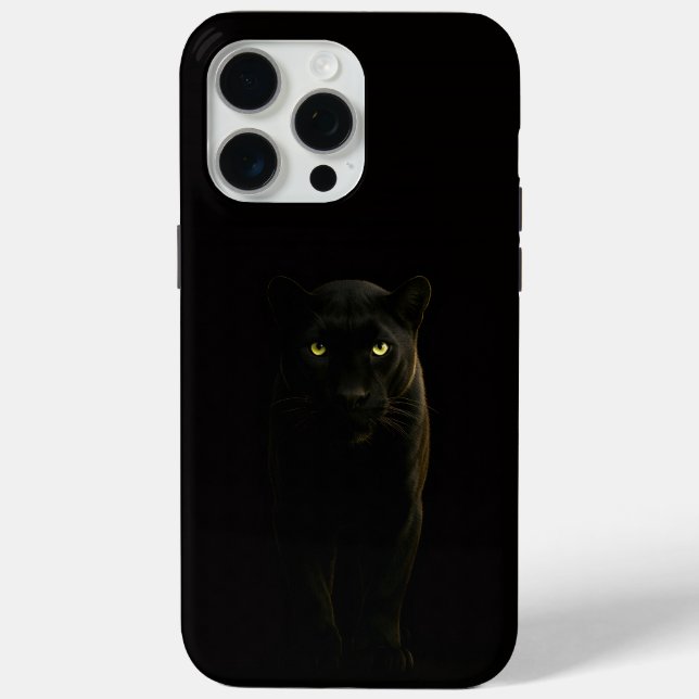 Black 4 Luxe iPhone 15 Pro Max, Black Panther Case-Mate iPhone Hülle (Rückseite)