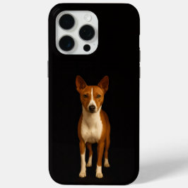 Black 4 Luxe iPhone 15 Pro Max, Classy Basenji Dog Case-Mate iPhone Hülle