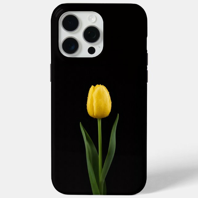 Black 4 Luxe iPhone 15 Pro Max, Golden Tulip Case-Mate iPhone Hülle (Rückseite)