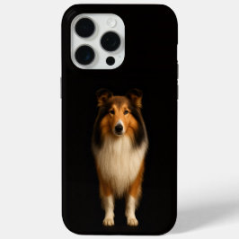 Black 4 Luxe iPhone 15 Pro Max, Loyal Collie Dog Case-Mate iPhone Hülle