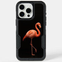 Black 4 Luxe iPhone 15 Pro Max, Pink Flamingo Bird
