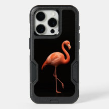 Black 4 Luxe iPhone 15 Pro, Pink Flamingo Bird