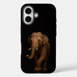 Black 4 Luxe iPhone 16 Mate, Indian Elephant iPhone 16 Hülle