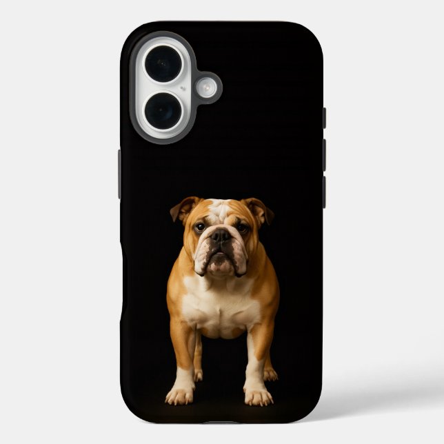 Black 4 Luxe iPhone 16 Mate, Stamina Bulldog Hülle (Rückseite)
