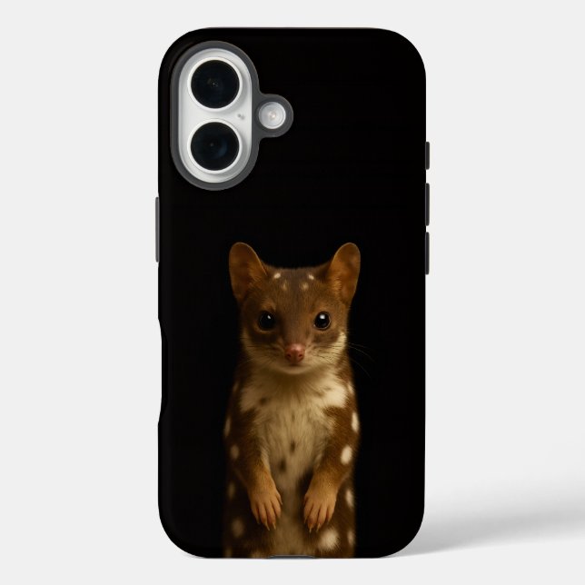 Black 4 Luxe iPhone 16 Mate, Sweet Quoll Hülle (Rückseite)