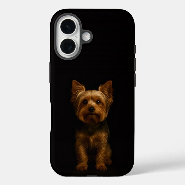 Black 4 Luxe iPhone 16 Mate, Yorkshire Terrier iPhone 16 Hülle (Rückseite)