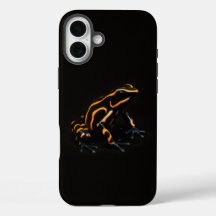 Black 4 Luxe iPhone 16 Plus, Black Orange Frog