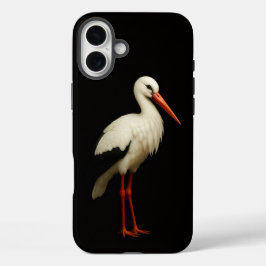 Black 4 Luxe iPhone 16 Plus, Graceful Stork iPhone 16 Plus Hülle