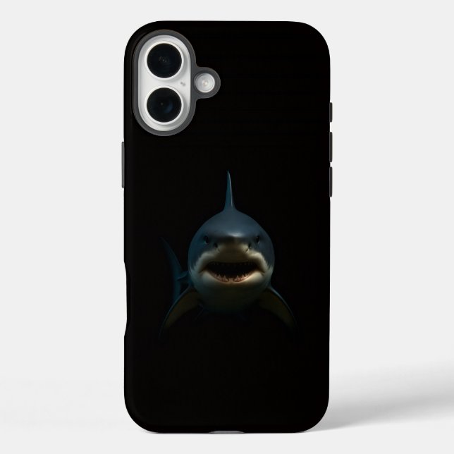 Black 4 Luxe iPhone 16 Plus, Great White Shark Plus Hülle (Rückseite)