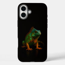 Black 4 Luxe iPhone 16 Plus, Green Iguana
