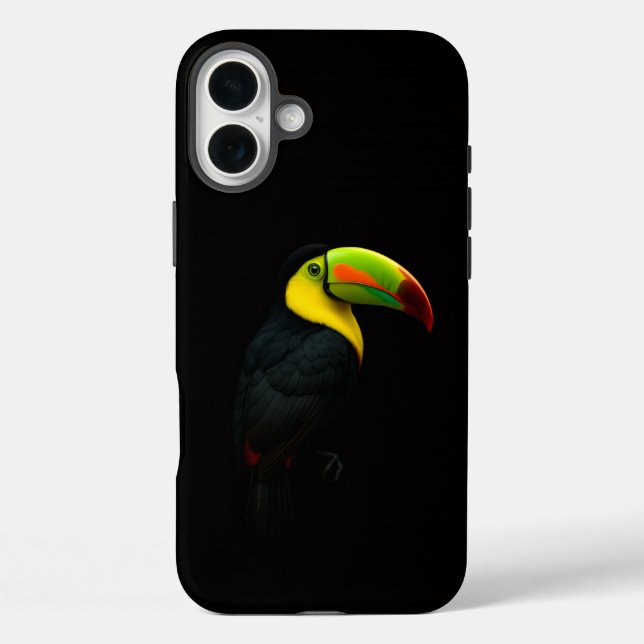 Black 4 Luxe iPhone 16 Plus, Keel Billed Tucan Plus Hülle (Rückseite)