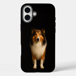 Black 4 Luxe iPhone 16 Plus, Loyal Collie Dog iPhone 16 Plus Hülle
