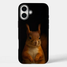 Black 4 Luxe iPhone 16 Plus Mate, Red Squirrel