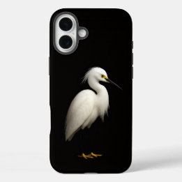Black 4 Luxe iPhone 16 Plus, Snowy Egret Plus Hülle
