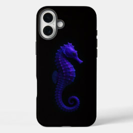 Black 4 Luxe iPhone 16 Plus, Violet Seahorse iPhone 16 Plus Hülle