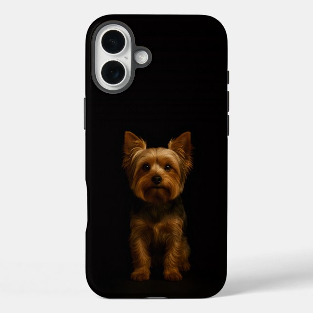 Black 4 Luxe iPhone 16 Plus, Yorkshire Terrier iPhone 16 Plus Hülle (Rückseite)