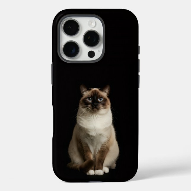 Black 4 Luxe iPhone 16 Pro, Birmanese Cat Pro Hülle (Rückseite)