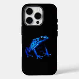 Black 4 Luxe iPhone 16 Pro, Blue Electric Frog iPhone 16 Pro Hülle