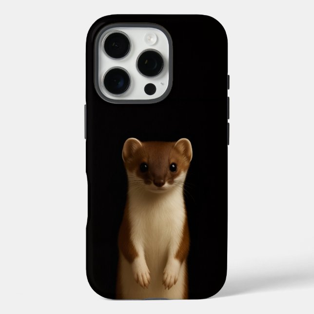Black 4 Luxe iPhone 16 Pro, Elegant Weasel iPhone 16 Pro Hülle (Rückseite)