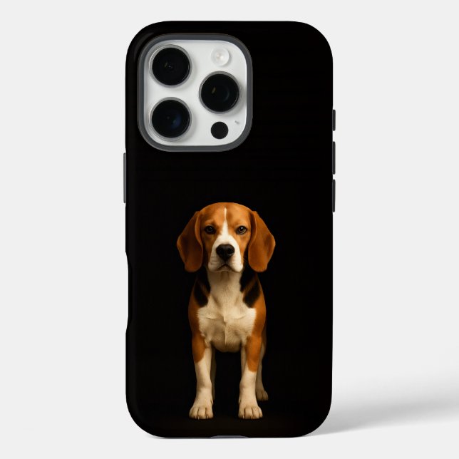 Black 4 Luxe iPhone 16 Pro, Kind Beagle iPhone 16 Pro Hülle (Rückseite)