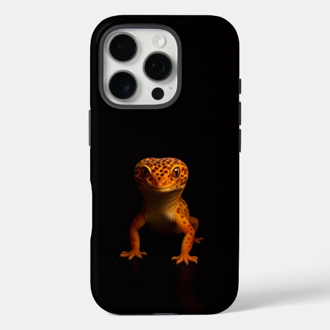 Black 4 Luxe iPhone 16 Pro, Leopard Gecko Pro Hülle (Rückseite)