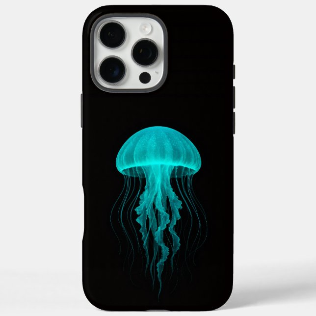 Black 4 Luxe iPhone 16 Pro Max, Green Jellyfish Max Hülle (Rückseite)