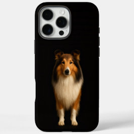Black 4 Luxe iPhone 16 Pro Max, Loyal Collie Dog iPhone 16 Pro Max Hülle