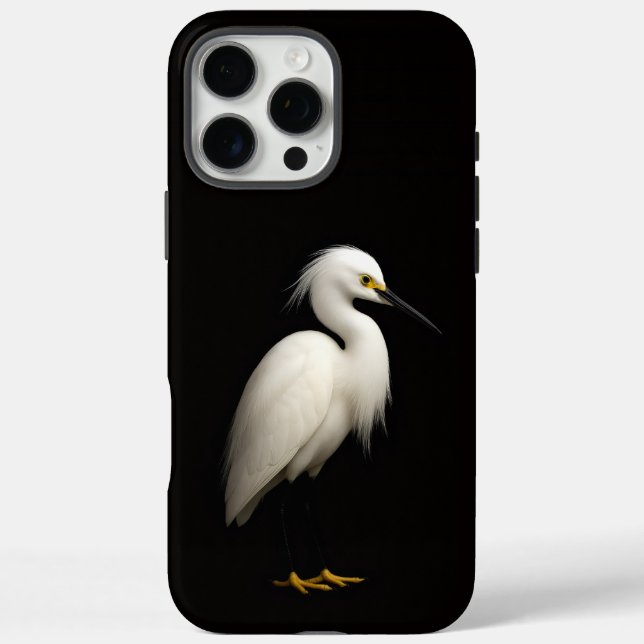Black 4 Luxe iPhone 16 Pro Max, Snowy Egret Max Hülle (Rückseite)