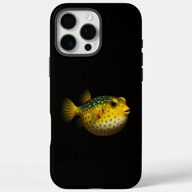 Black 4 Luxe iPhone 16 Pro Max, Yellow Putterfish iPhone 16 Pro Max Hülle (Rückseite)