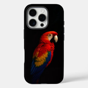 Black 4 Luxe iPhone 16 Pro, Scarlet Parrot Pro Hülle