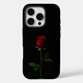 Black 4 Luxe iPhone 16 Pro, Velvet Red Rose iPhone 16 Pro Hülle