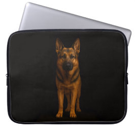 Black 4 Luxe Laptop Sleeve, German Shepherd Dog Laptopschutzhülle
