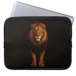 Black 4 Luxe Laptop Sleeve, Majestic Lion Laptopschutzhülle