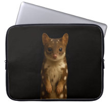 Black 4 Luxe Laptop Sleeve, Sweet Quoll