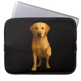 Black 4 Luxe Laptop Sleeve, Tender Labrador Laptopschutzhülle