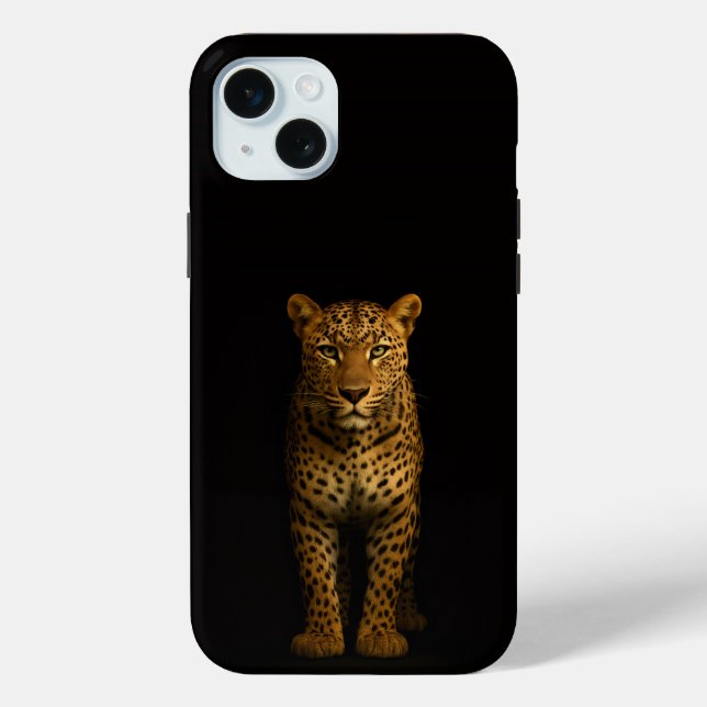 Black 4 Luxe, Majestic Leopard iPhone 15 Plus Case-Mate iPhone Hülle (Rückseite)