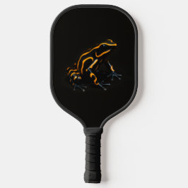 Black 4 Luxe Pickleball Paddle, Black Orange Frosc Schläger