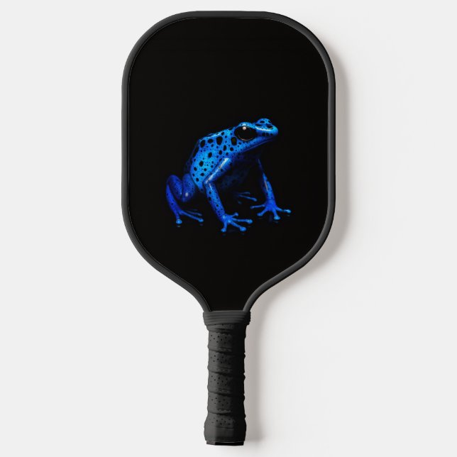 Black 4 Luxe Pickleball Paddle, Blue Frosch Schläger (Rückseite)