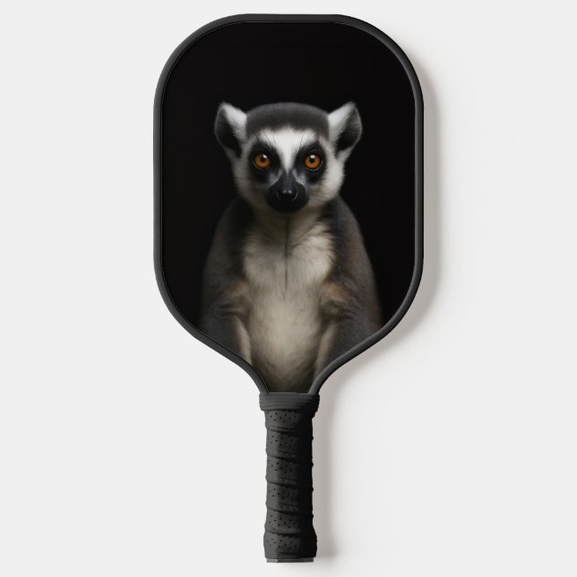 Black 4 Luxe Pickleball Paddle, Gentle Lemur Schläger (Vorderseite)