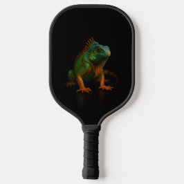 Black 4 Luxe Pickleball Paddle, Green Iguana Pickleball Schläger